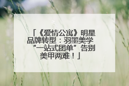 《爱情公寓》明星品牌转型：羽墨美学“一站式团单”告别美甲两难！