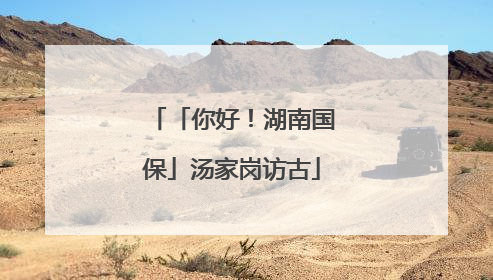 「你好！湖南国保」汤家岗访古