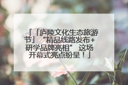 「庐陵文化生态旅游节」“精品线路发布+研学品牌亮相” 这场开幕式亮点纷呈！