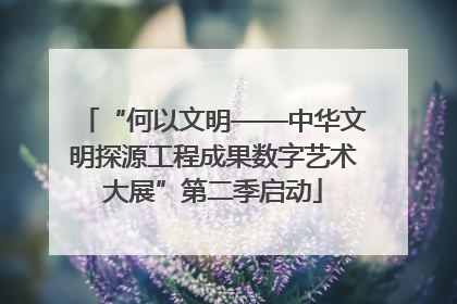 “何以文明——中华文明探源工程成果数字艺术大展”第二季启动