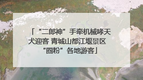 “二郎神”手牵机械哮天犬迎客 青城山都江堰景区 “圈粉”各地游客