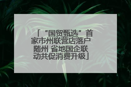 “国贸甄选”首家市州联营店落户随州 省地国企联动共促消费升级