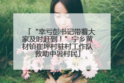 “幸亏彭书记带着大家及时赶到！”宁乡黄材镇崔坪村驻村工作队救助中暑村民