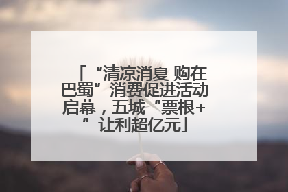 “清凉消夏 购在巴蜀”消费促进活动启幕，五城“票根+”让利超亿元