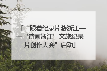 “跟着纪录片游浙江——‘诗画浙江’文旅纪录片创作大会”启动