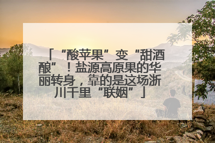 “酸苹果”变“甜酒酿”！盐源高原果的华丽转身，靠的是这场浙川千里“联姻”