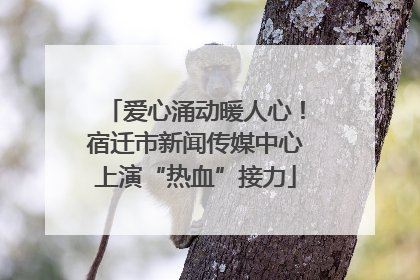 爱心涌动暖人心！宿迁市新闻传媒中心上演“热血”接力