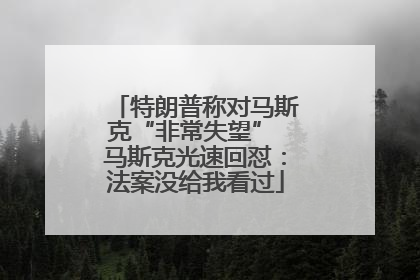 特朗普称对马斯克“非常失望” 马斯克光速回怼：法案没给我看过