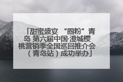 甜蜜盛宴 “圈粉”青岛 第六届中国·澄城樱桃营销季全国巡回推介会（青岛站）成功举办
