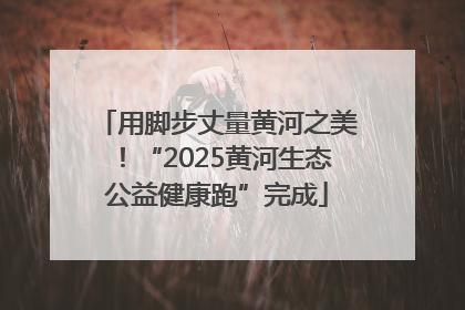 用脚步丈量黄河之美！“2025黄河生态公益健康跑”完成
