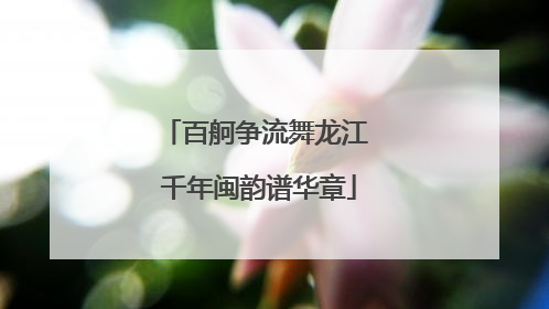 百舸争流舞龙江 千年闽韵谱华章