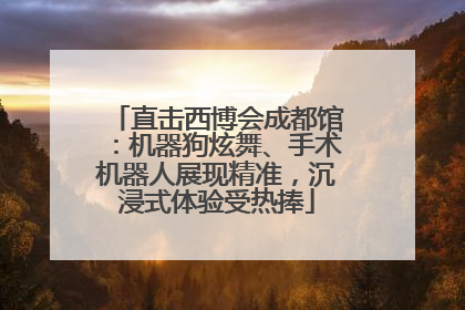 直击西博会成都馆：机器狗炫舞、手术机器人展现精准，沉浸式体验受热捧