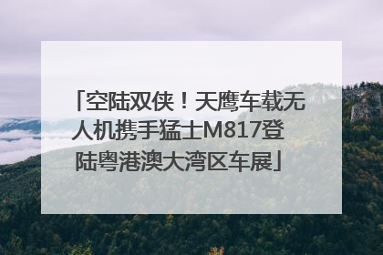 空陆双侠！天鹰车载无人机携手猛士M817登陆粤港澳大湾区车展
