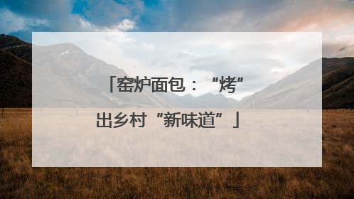 窑炉面包：“烤”出乡村“新味道”
