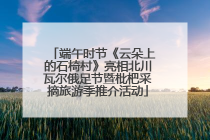 端午时节《云朵上的石椅村》亮相北川瓦尔俄足节暨枇杷采摘旅游季推介活动