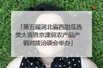 第五届河北省西甜瓜选美大赛暨京津冀农产品产销对接洽谈会举办