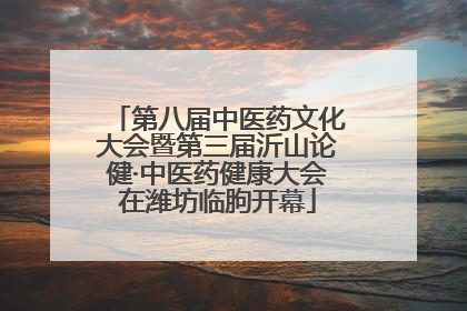 第八届中医药文化大会暨第三届沂山论健·中医药健康大会在潍坊临朐开幕