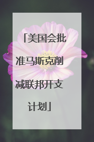 美国会批准马斯克削减联邦开支计划