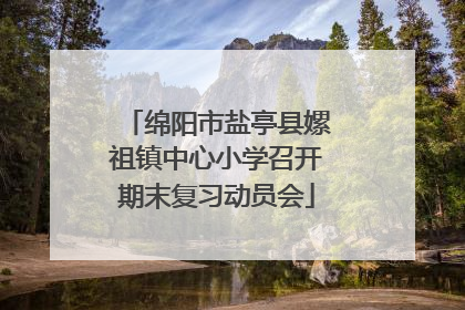 绵阳市盐亭县嫘祖镇中心小学召开期末复习动员会