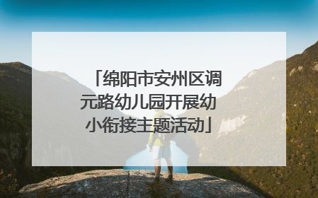 绵阳市安州区调元路幼儿园开展幼小衔接主题活动