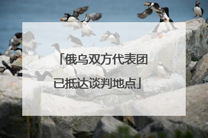 俄乌双方代表团已抵达谈判地点