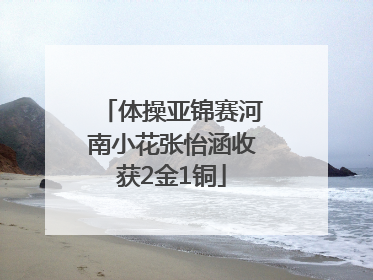 体操亚锦赛河南小花张怡涵收获2金1铜