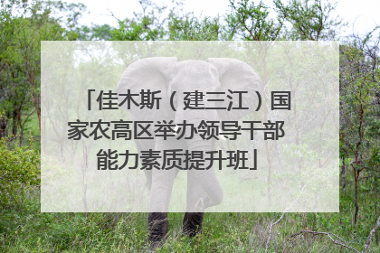 佳木斯（建三江）国家农高区举办领导干部能力素质提升班