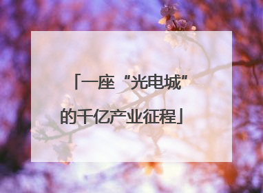 一座“光电城”的千亿产业征程