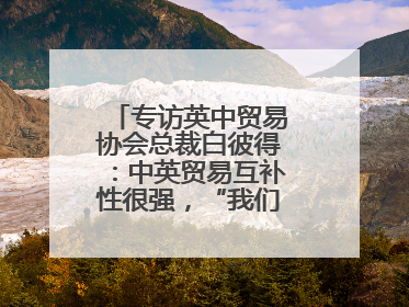 专访英中贸易协会总裁白彼得：中英贸易互补性很强，“我们没有歧视”