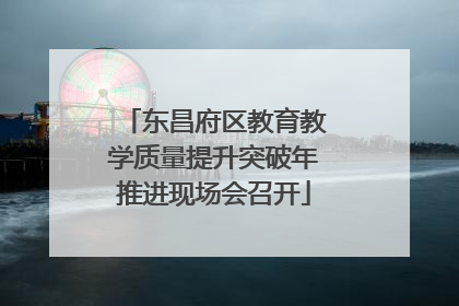 东昌府区教育教学质量提升突破年推进现场会召开