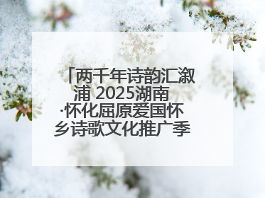 两千年诗韵汇溆浦 2025湖南·怀化屈原爱国怀乡诗歌文化推广季暨龙舟赛启幕