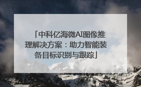 中科亿海微AI图像推理解决方案：助力智能装备目标识别与跟踪
