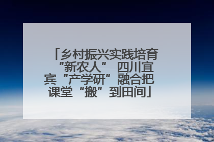 乡村振兴实践培育“新农人” 四川宜宾“产学研”融合把课堂“搬”到田间