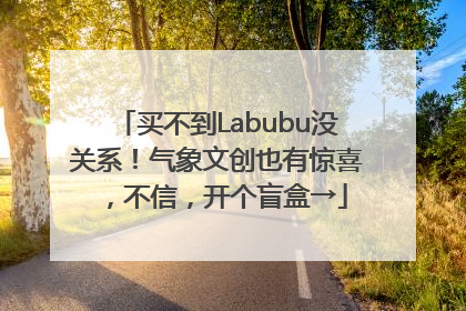 买不到Labubu没关系！气象文创也有惊喜，不信，开个盲盒→