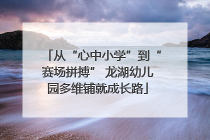 从“心中小学”到“赛场拼搏” 龙湖幼儿园多维铺就成长路