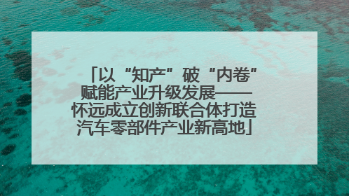 以“知产”破“内卷” 赋能产业升级发展——怀远成立创新联合体打造汽车零部件产业新高地