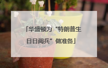华盛顿为“特朗普生日日阅兵”做准备