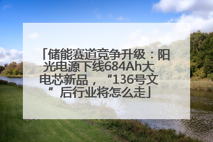 储能赛道竞争升级：阳光电源下线684Ah大电芯新品，“136号文”后行业将怎么走