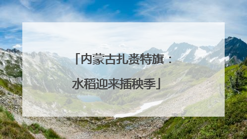 内蒙古扎赉特旗：水稻迎来插秧季