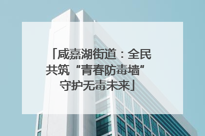 咸嘉湖街道：全民共筑“青春防毒墙” 守护无毒未来