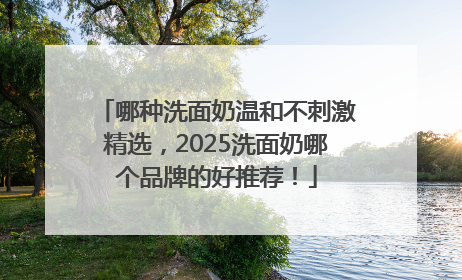 哪种洗面奶温和不刺激精选，2025洗面奶哪个品牌的好推荐！