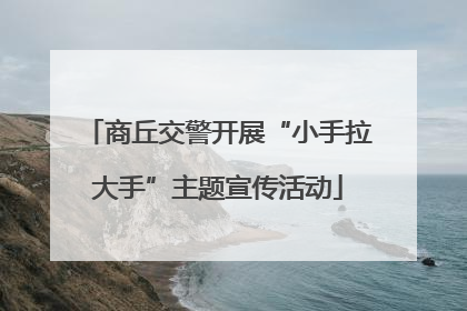 商丘交警开展“小手拉大手”主题宣传活动