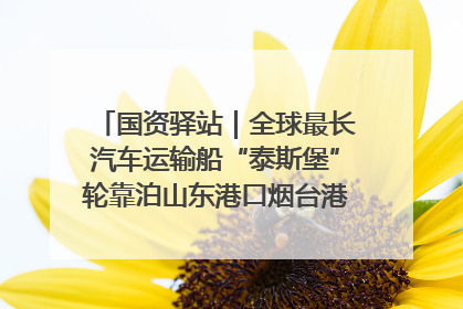 国资驿站｜全球最长汽车运输船“泰斯堡”轮靠泊山东港口烟台港；渤海最大油气平台完成浮托安装