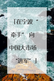 在宁波“牵手” 向中国大市场“进军”