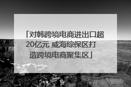 对韩跨境电商进出口超20亿元 威海综保区打造跨境电商聚集区