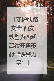 守护线路安全 西安铁警为西延高铁开通贡献“铁警力量”