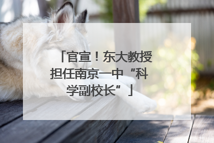 官宣！东大教授担任南京一中“科学副校长”