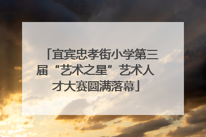 宜宾忠孝街小学第三届“艺术之星”艺术人才大赛圆满落幕