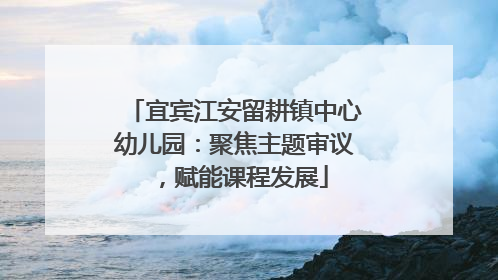 宜宾江安留耕镇中心幼儿园：聚焦主题审议，赋能课程发展
