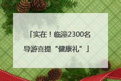 实在！临潼2300名导游喜提“健康礼”